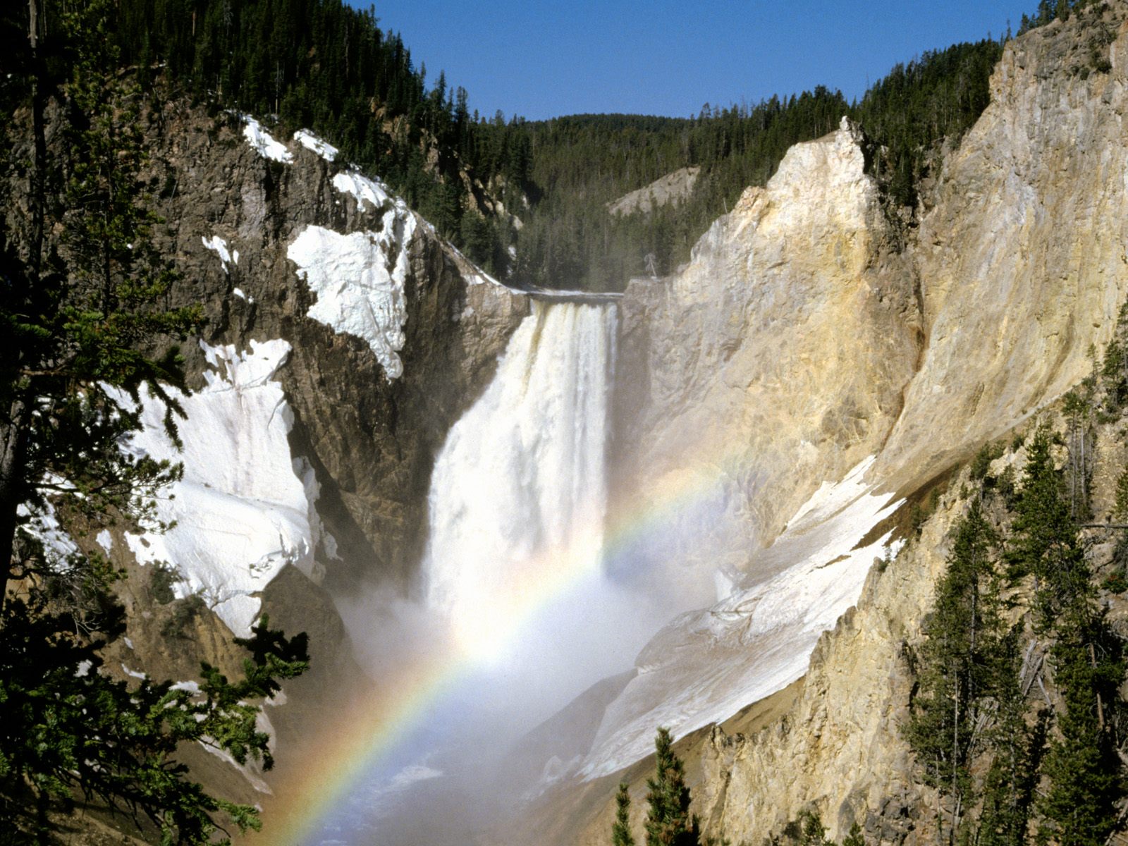 Colors, Lower Falls, Yellowstone National Park,